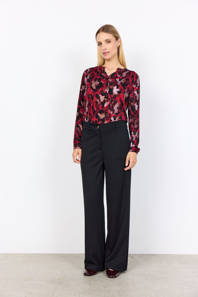 SC-MARICA AOP 341 BLOUSE RED