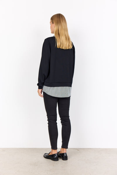 SC-BANU 264 BLOUSE BLACK