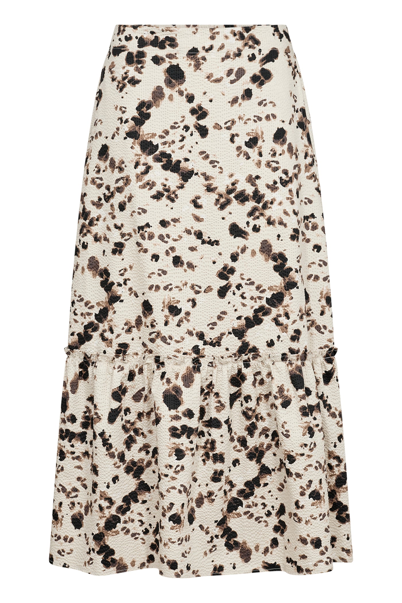 NadeemPW Skirt Neutral Leopard Print