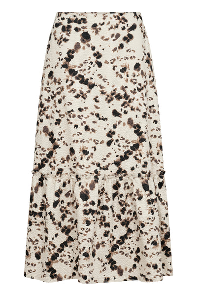 NadeemPW Skirt Neutral Leopard Print