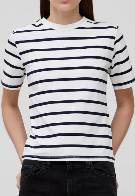 Rallie Cotton Stripe Short Sleeve T-Shirt