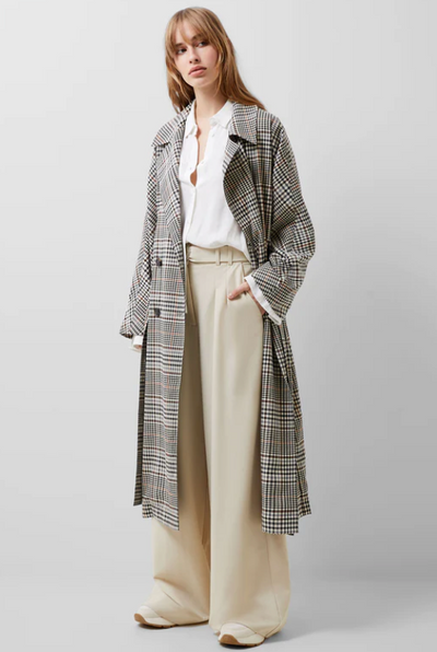 Dandy Check Trench Coat