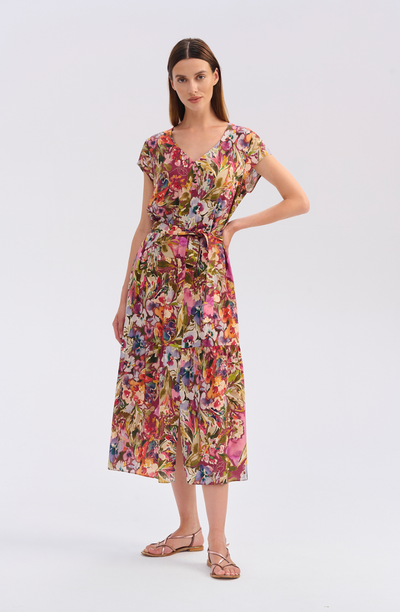 FERIA business dress with a spectacular print