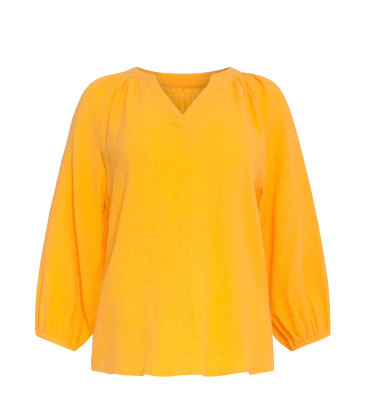 AIRY TOP IN WARM SUNNY YELLOW TETRA