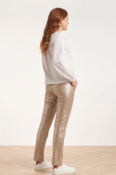 24734 SILVER SUEDE TROUSERS