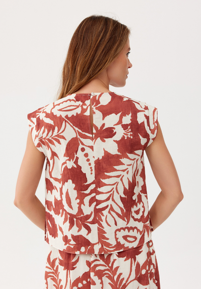 Casual blouse FERIA with floral motif