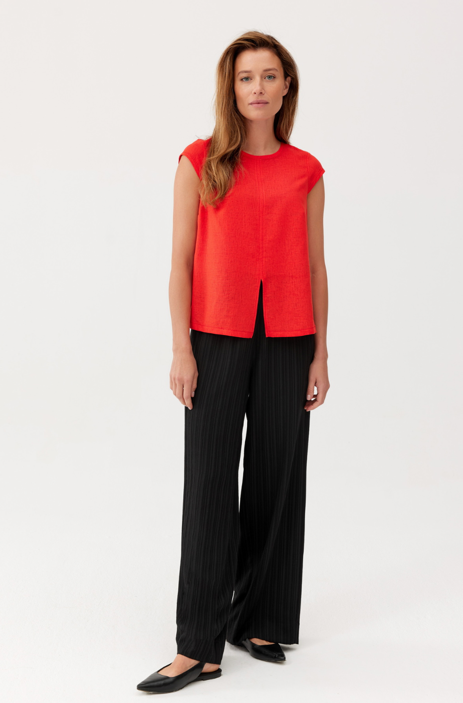Coral blouse FERIA