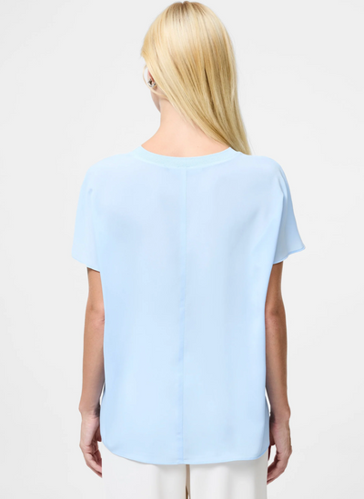 Crepe Light Crew Neck Top
