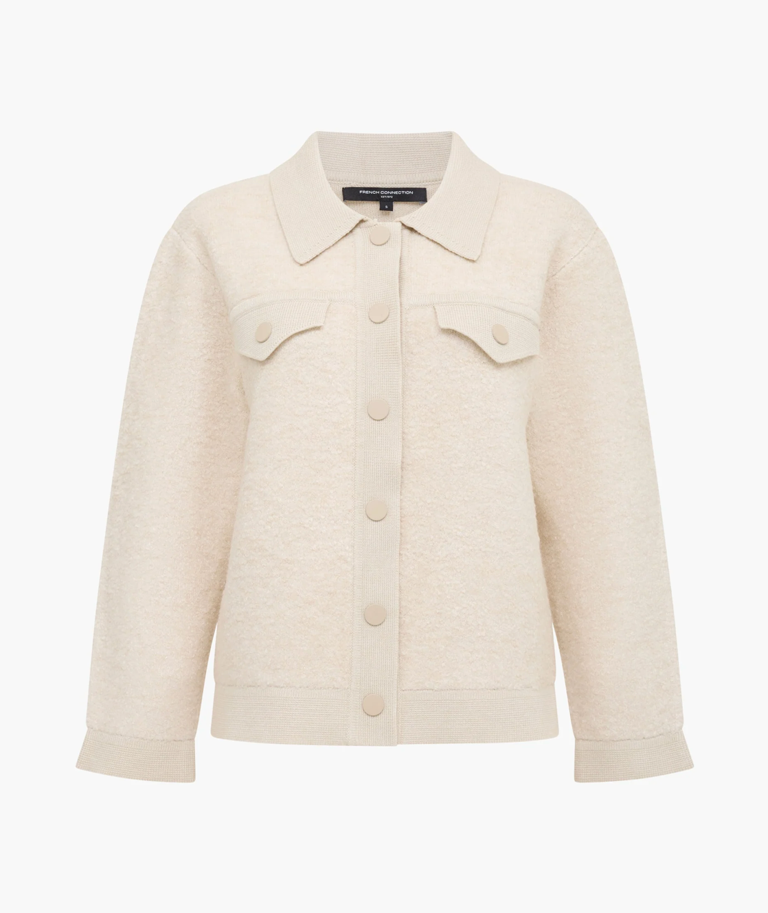 Ramira Long Sleeve Boucle Knit Jacket