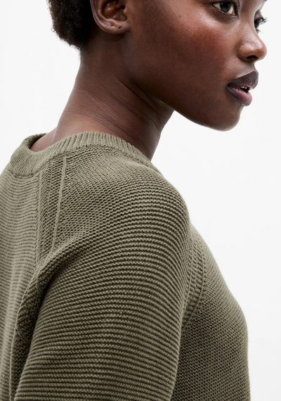 Lily Mozart Crew Neck Jumper Khaki Green