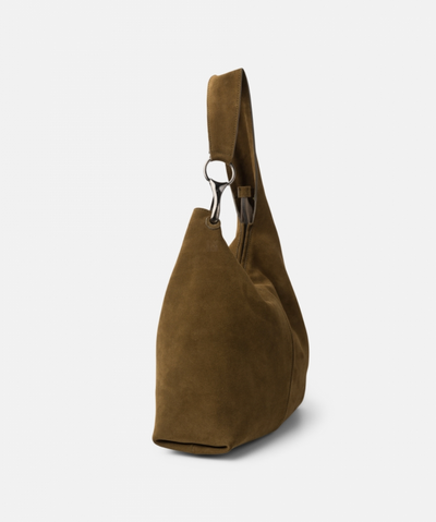 Leather shoulder bag BIBA Jackpot Khaki