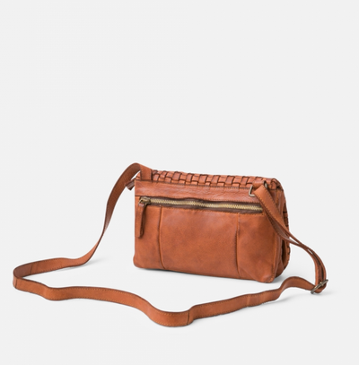 Leather cross bag BIBA Kansas Dark Brown