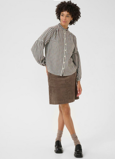 SamillaPW Shirt Garnache Mini Check