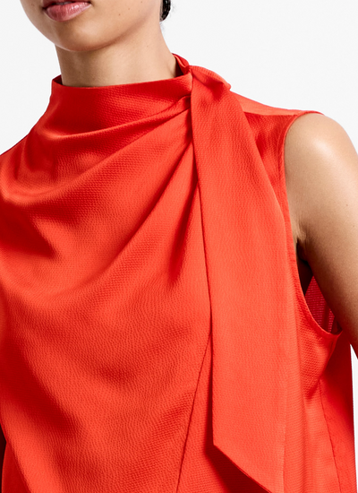 Eliza Satin Drape Top