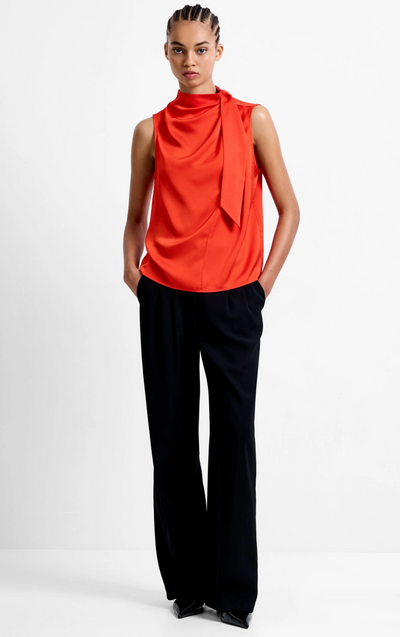 Eliza Satin Drape Top