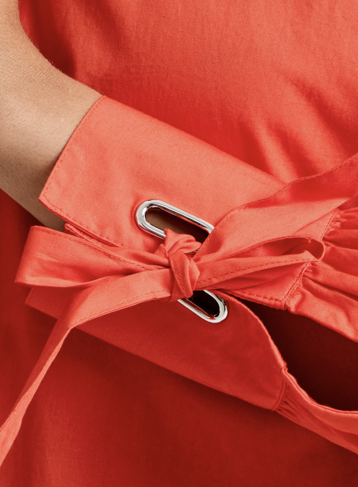 Cambria Cotton Tie Up Bow Shirt