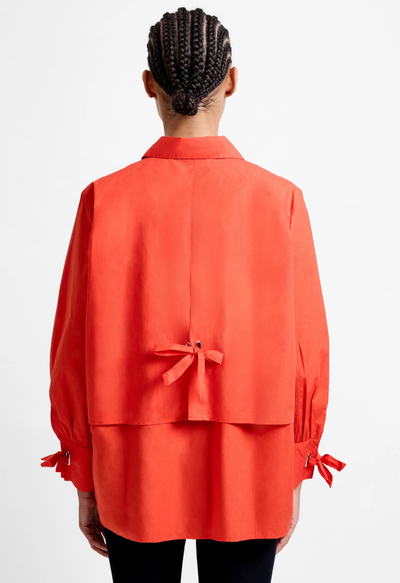 Cambria Cotton Tie Up Bow Shirt