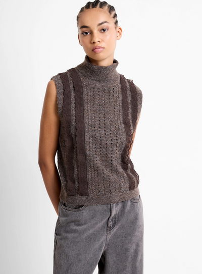 Kezia Recycled Lace Sleeveless Jumper