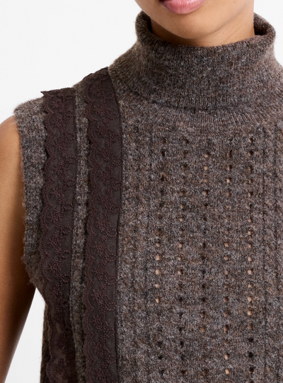 Kezia Recycled Lace Sleeveless Jumper
