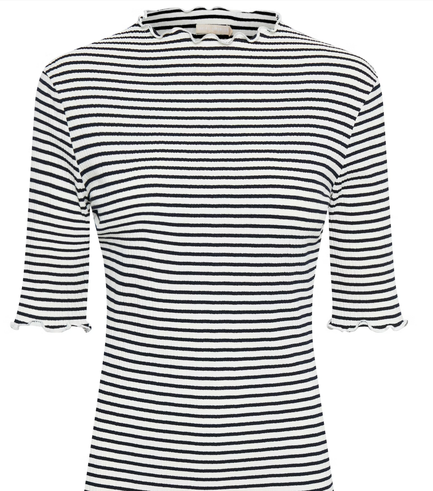 CandaceKB T-shirt Night Sky/Egret Stripe