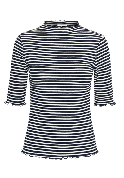 CandaceKB T-shirtNight Sky/Egret Stripe