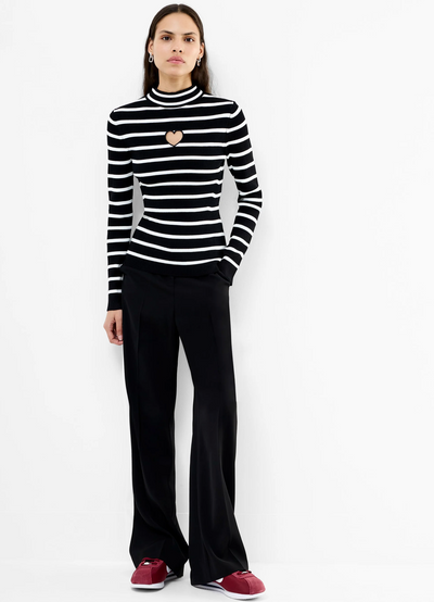 Melrose Heart Cut Out Long Sleeve Jumper
