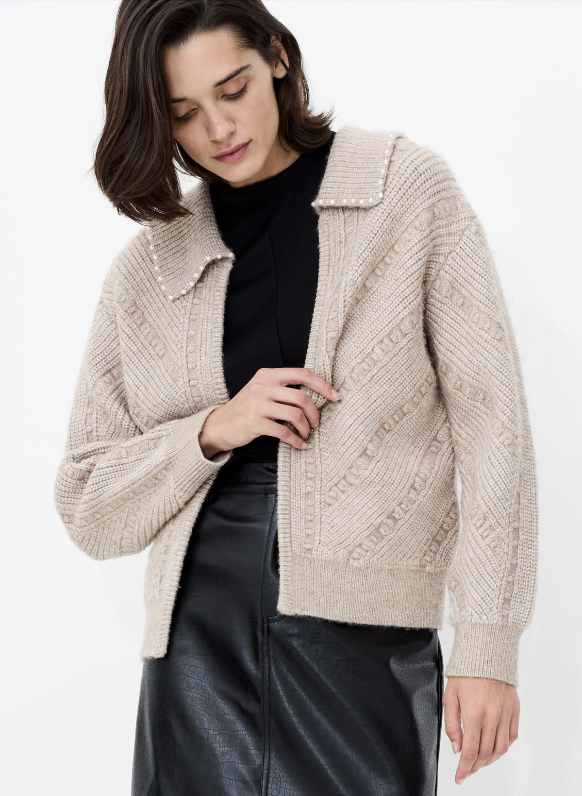 Kitty Pearl Long Sleeve Cardigan