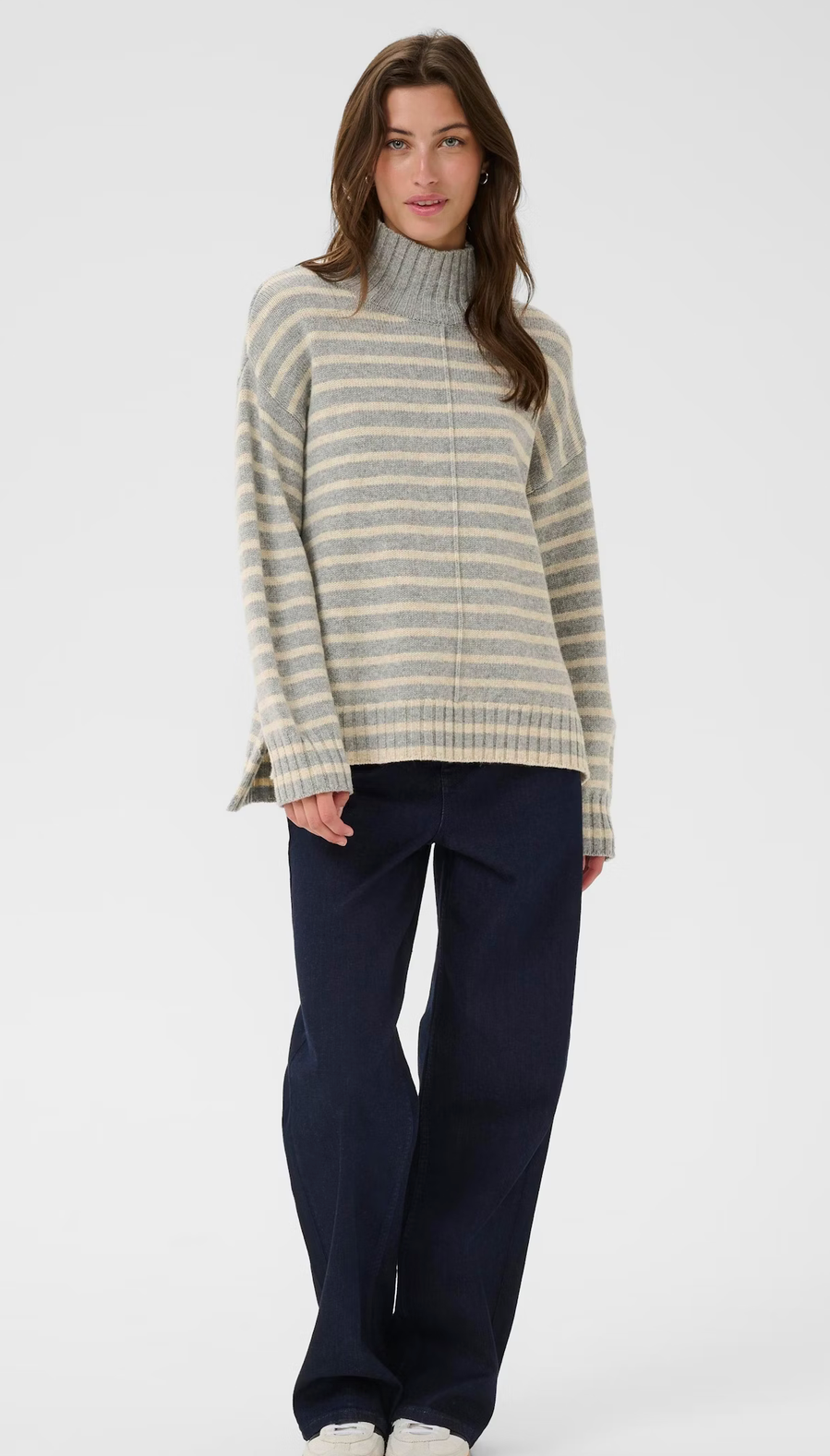 LilyePW Pullover Grey Mel./French Oak Mel.