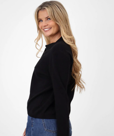 KATE & PIPPA SOFI CARDIGAN IN BLACK