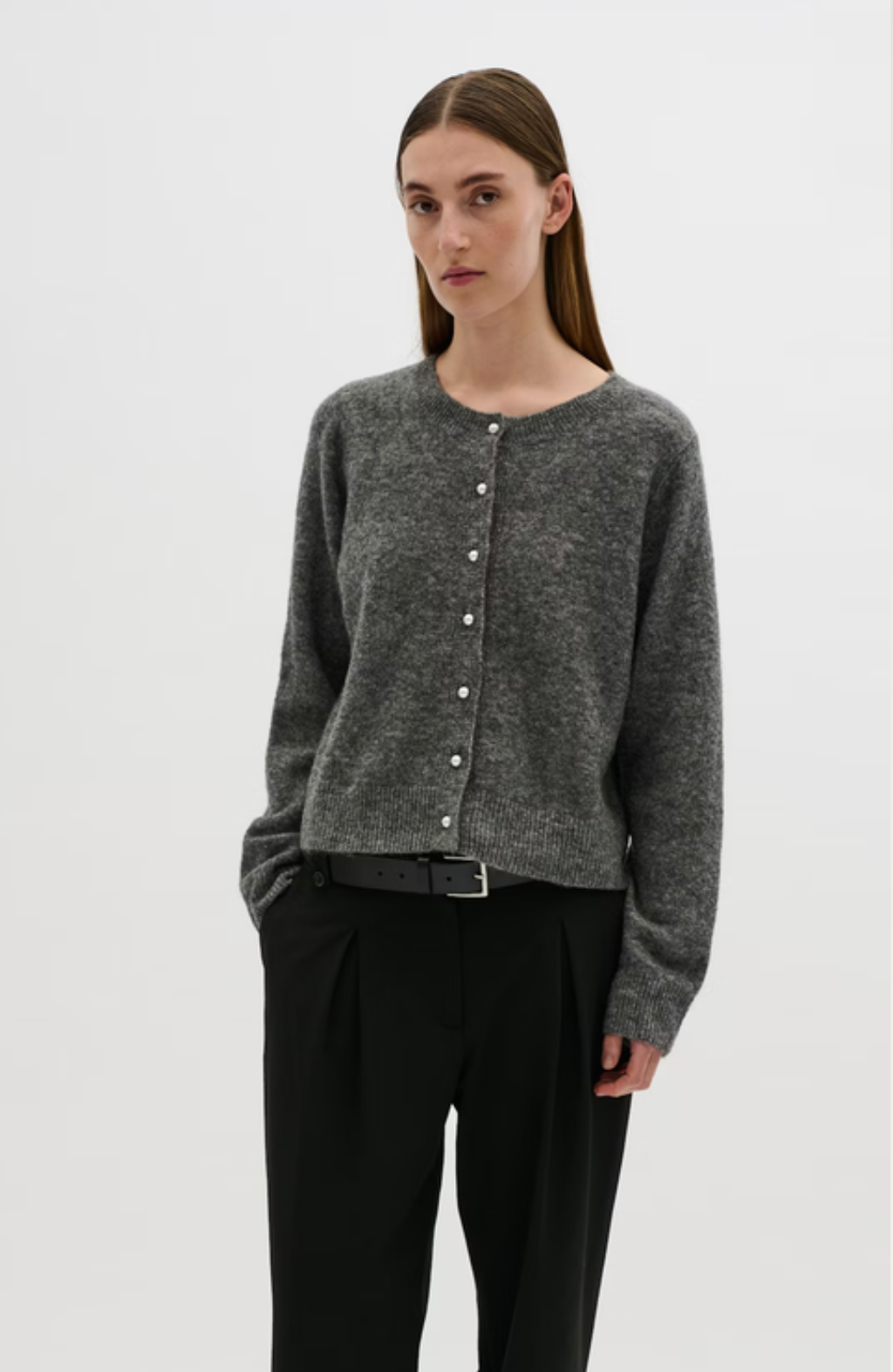 KBNoabelle Cardigan Opal Gray Melange