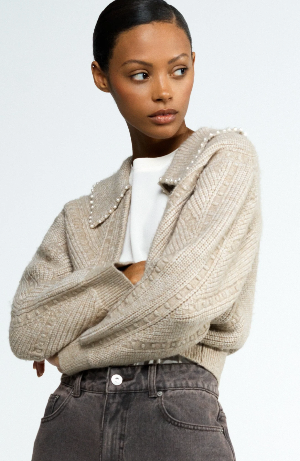 Kitty Pearl Long Sleeve Cardigan