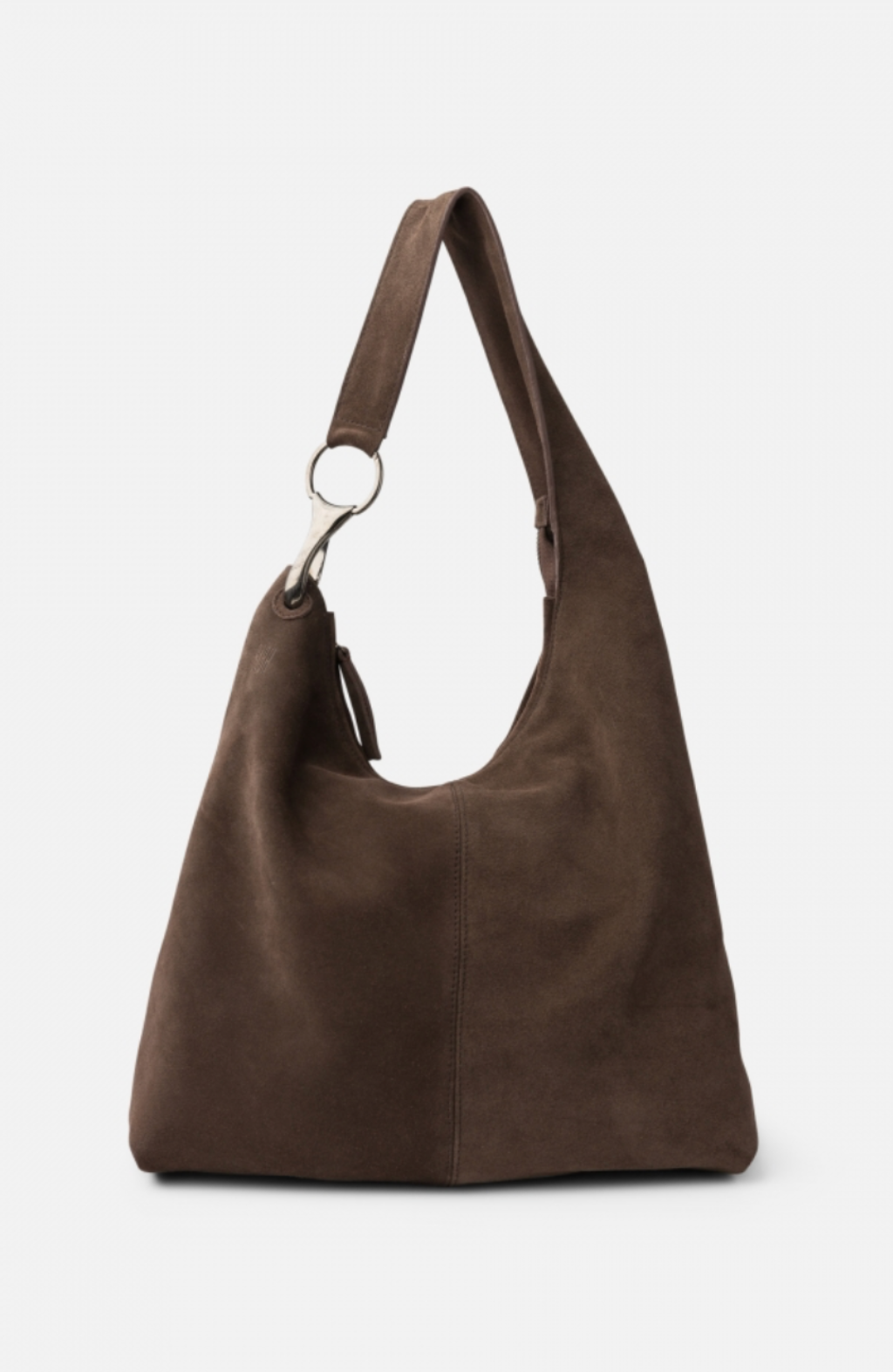 Leather shoulder bag BIBA Jackpot Dark Brown