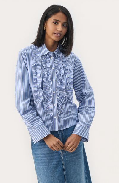 PranveraPW Shirt Amparo Blue Stripe