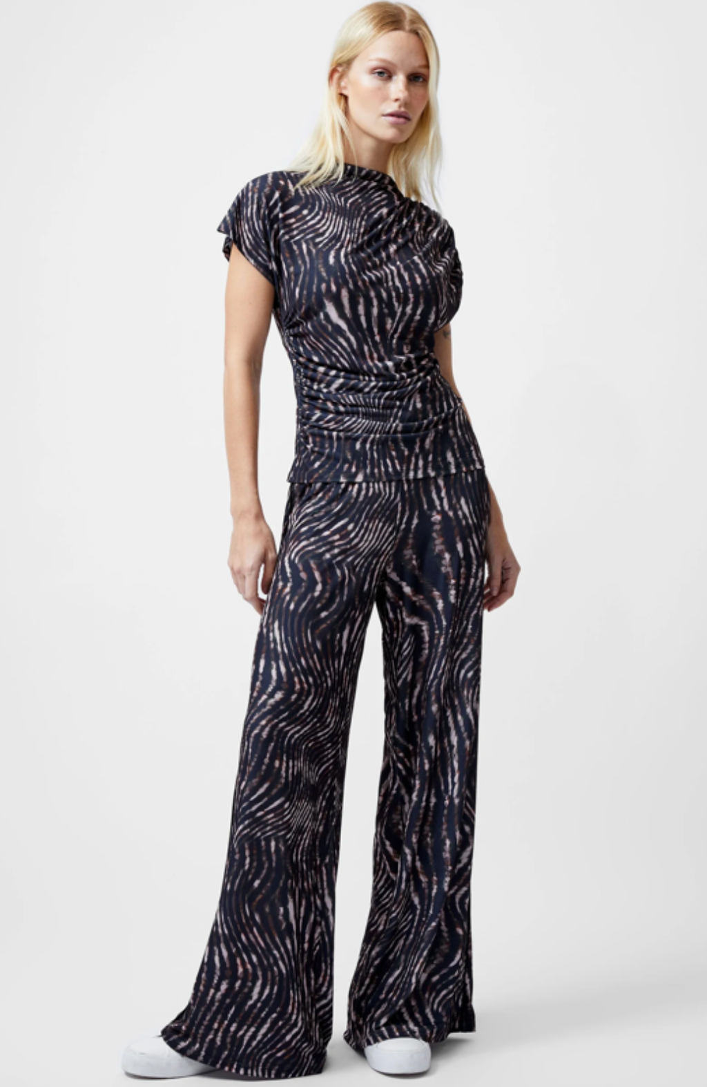 Zina Portia Wide Leg Printed Trousers