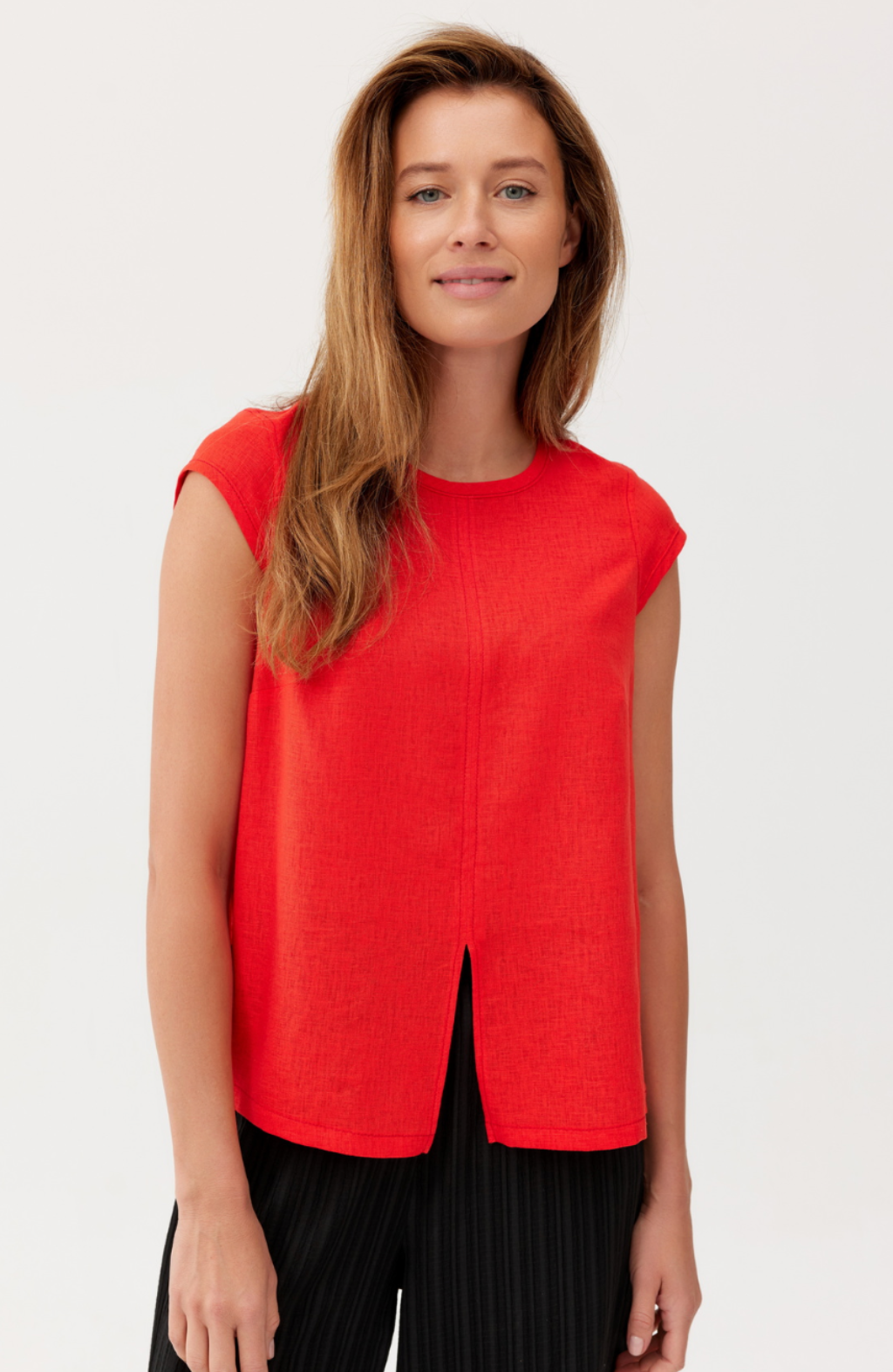 Coral blouse FERIA