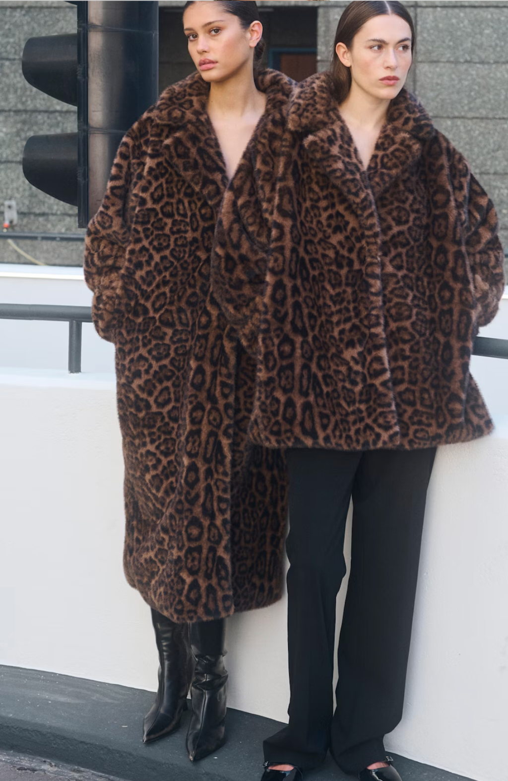 KBTira Leopard Faux Fur jacket