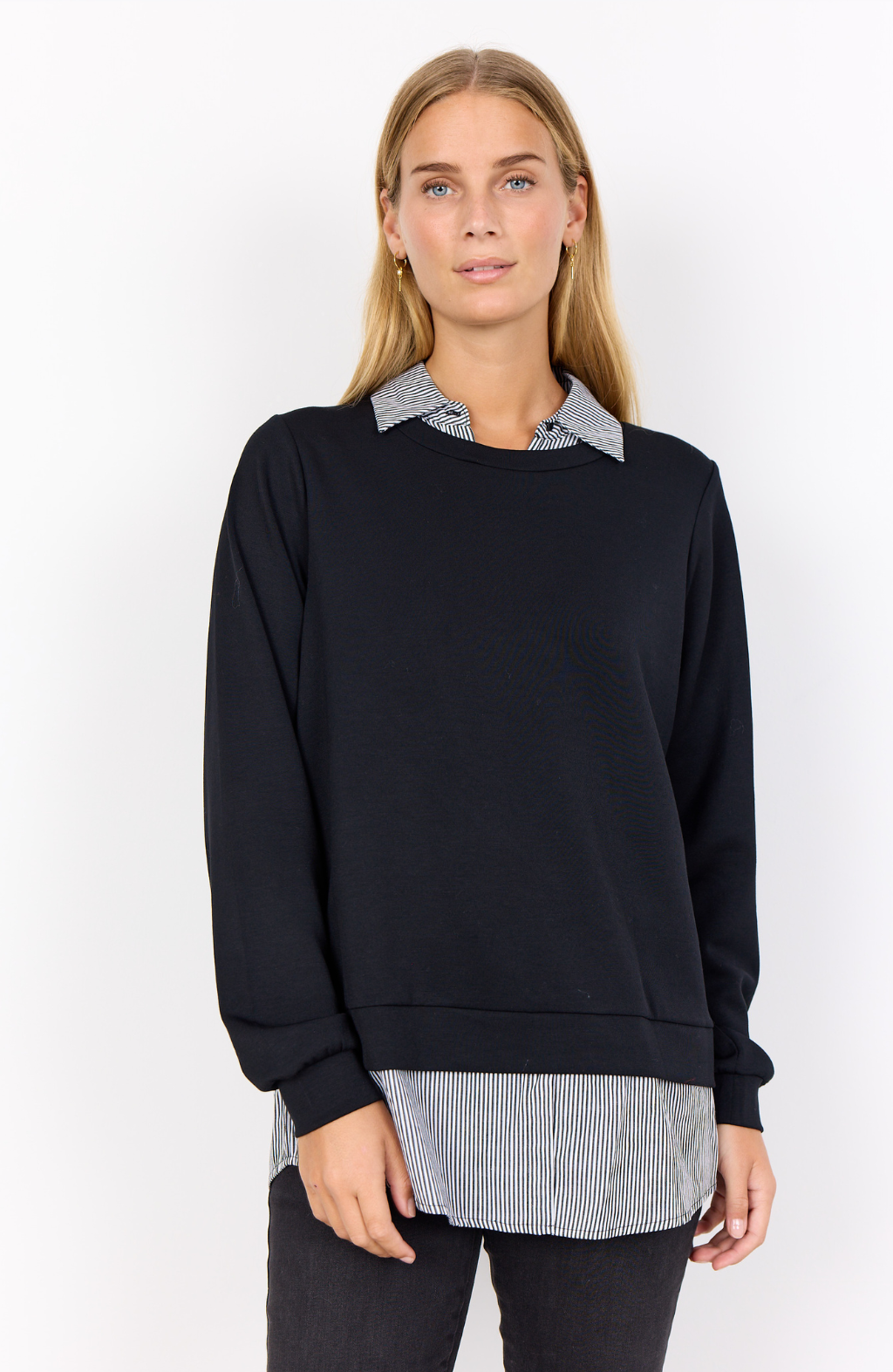 SC-BANU 264 BLOUSE BLACK