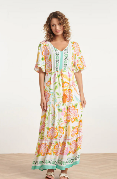 SUMMER MAXI DRESS WITH FLORAL PRINT