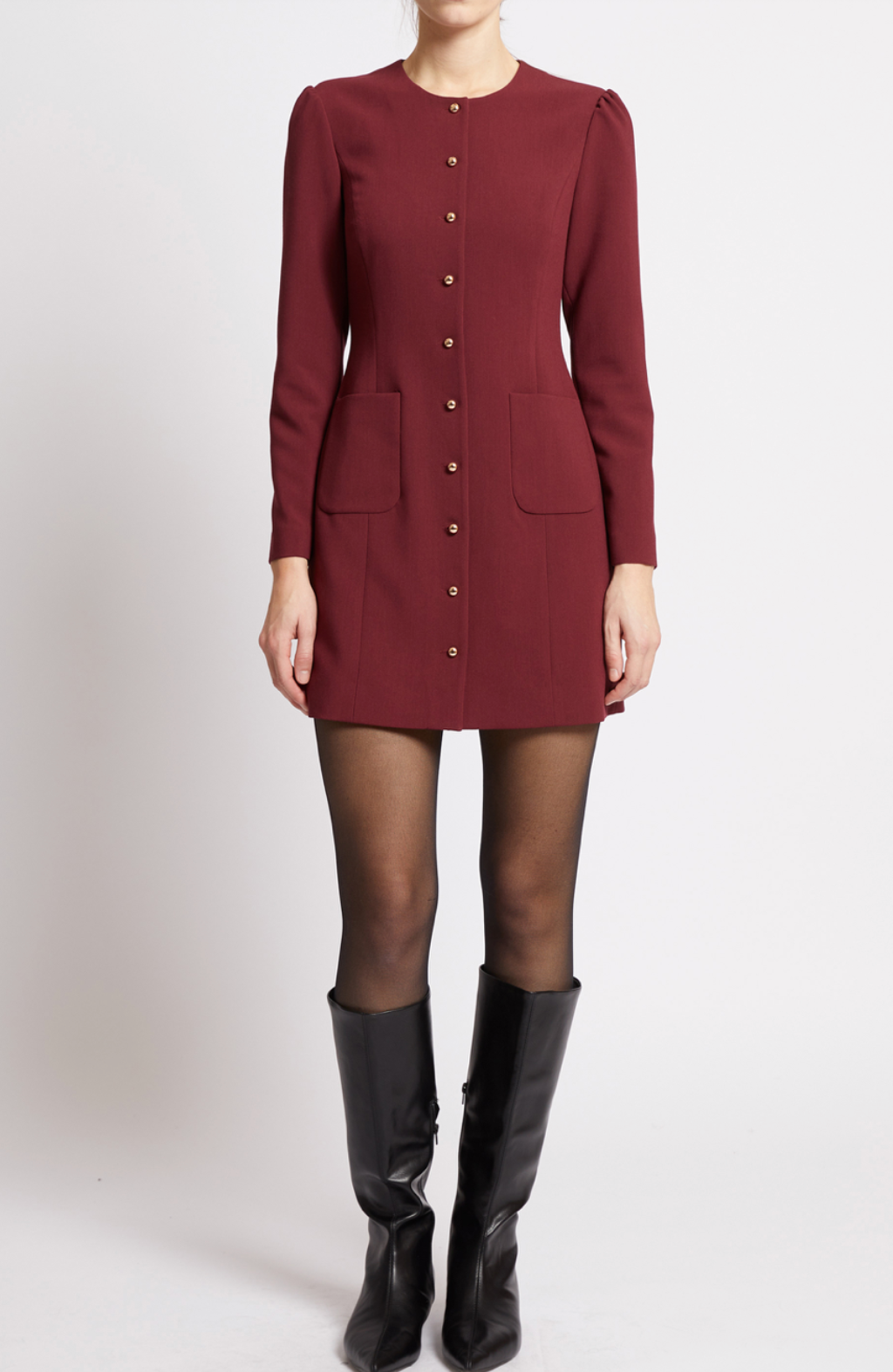 CELIE BUTTON THROUGH DRESS