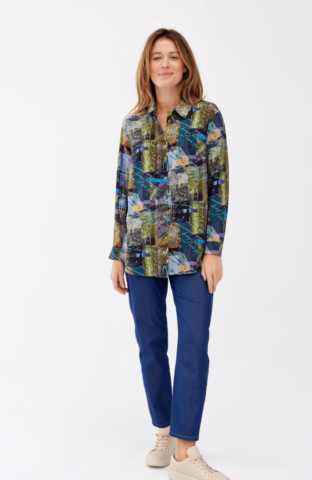 FERIA business shirt with a colourful print
