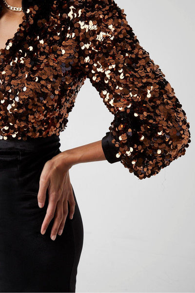 Ashiaz Sequin Velvet Mini Dress - The Solo Boutique